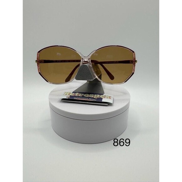 NEW Vintage Sunglasses Grandma Style Speckled Plastic Frame #869 Made In Austria main image 9